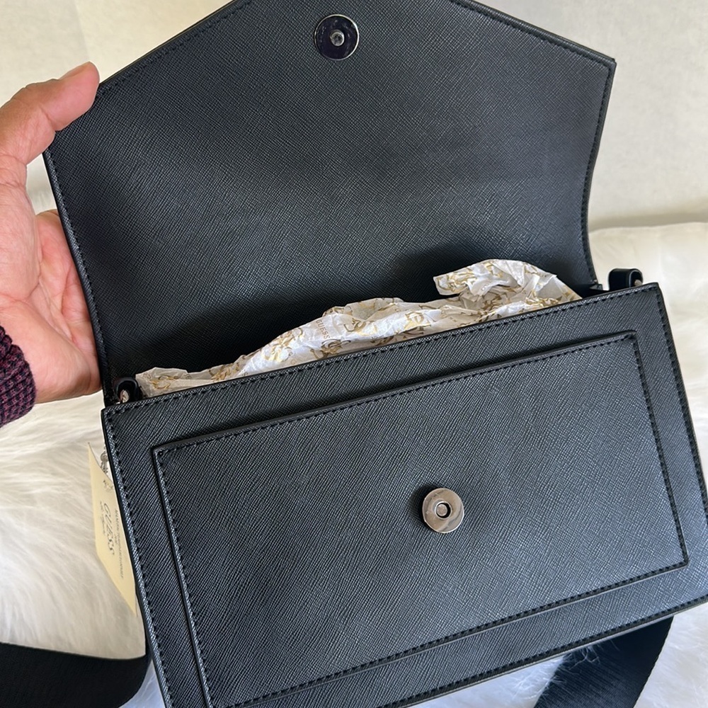 New GUESS Nashua Crossbody Bag In Black - Picture 7 of 11